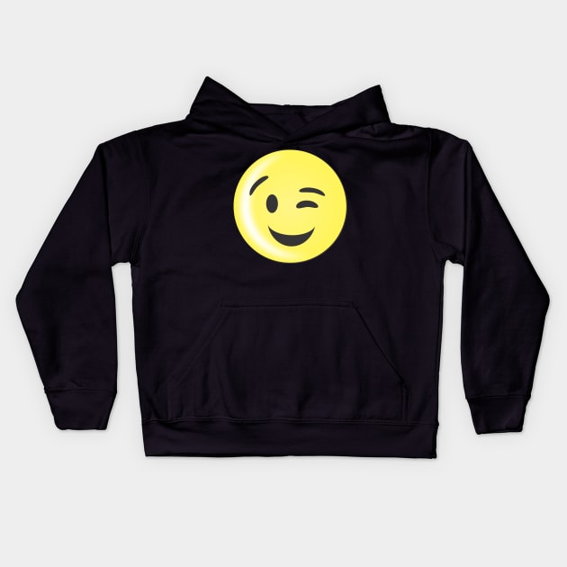 Smile Emoticon Kids Hoodie by MichelMM